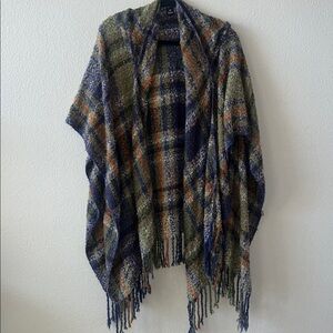 Echo Multicolor Plaid Shawl